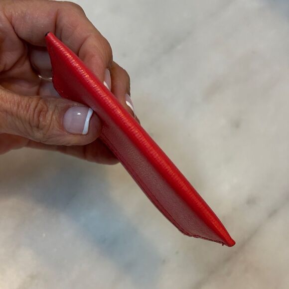 Coach Saffiano Leather Slim Card Holder - Picture 12 of 15